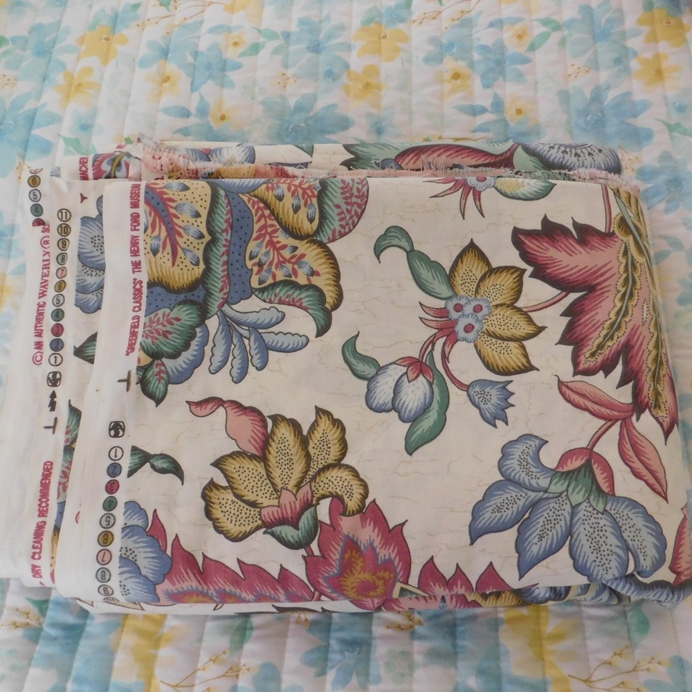 Waverly Schumacher Fabric Henry Ford Greenfield Village 56" wide 8.5 yards